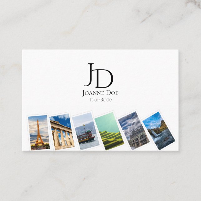 Personal Tour Guide 2 Business Card (Front)