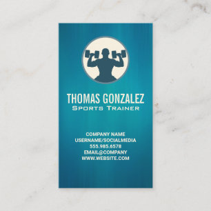 Personal Train Lifting Weights Appointment Card