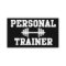 Personal Trainer Black and White Dumbell Training