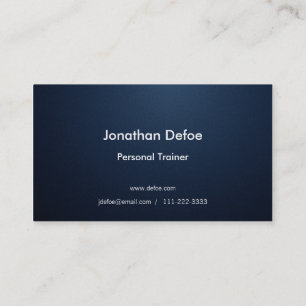 Personal Trainer Blue Business Card