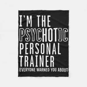 Personal Trainer Bodybuilding Workout Fitness Inst Fleece Blanket