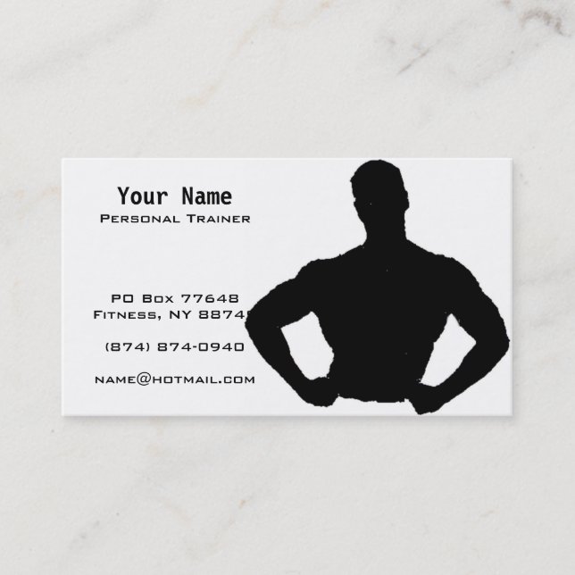 Personal Trainer Business Card (Front)
