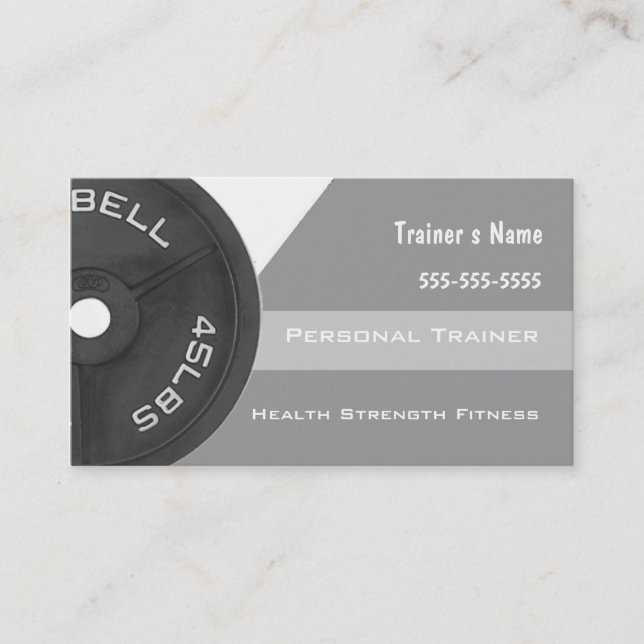 Personal Trainer Business Card (Front)