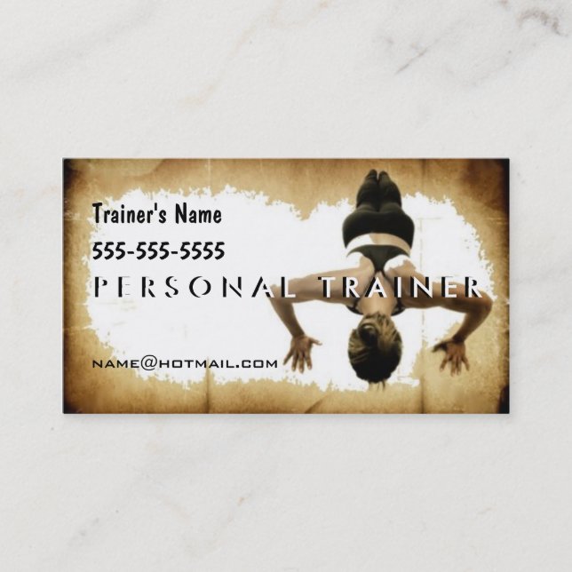 Personal Trainer Business Card (Front)