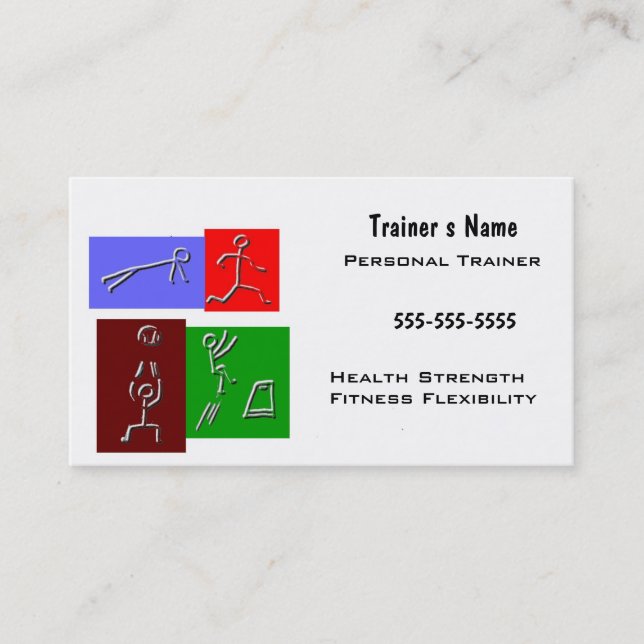 Personal Trainer Business Card (Front)