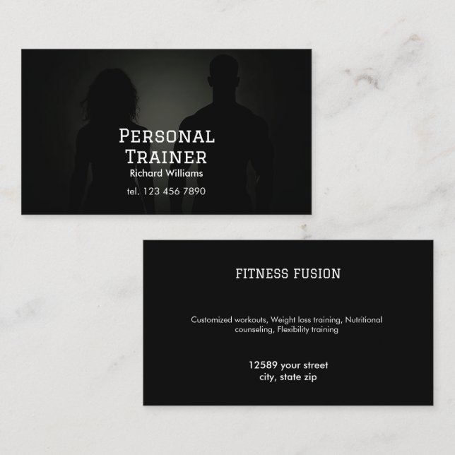 Personal Trainer Business Card (Front/Back)