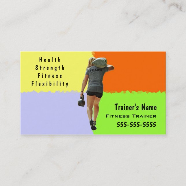 Personal Trainer Business Card (Front)