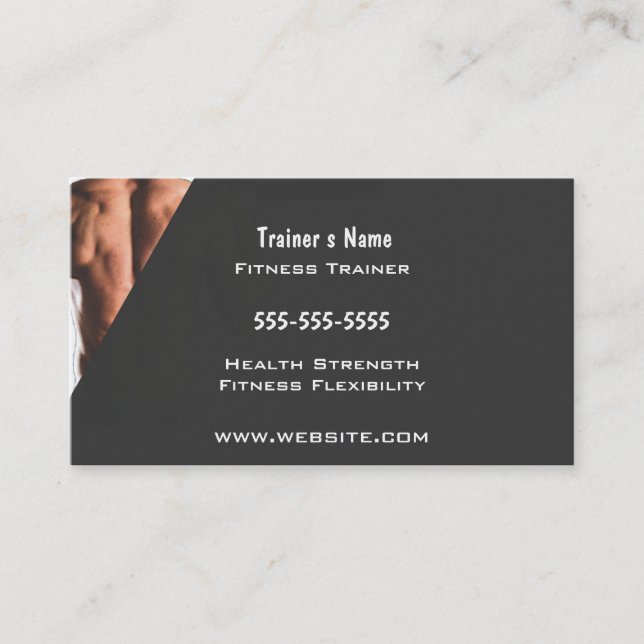 Personal Trainer Business Card (Front)