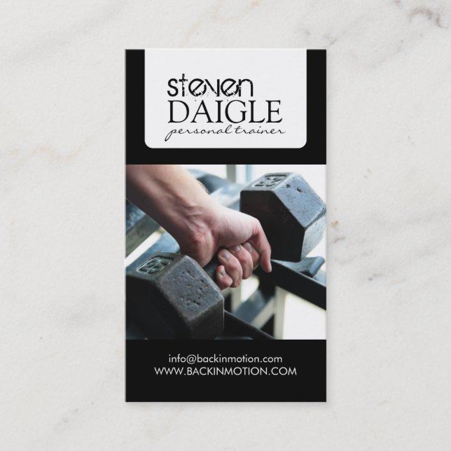 Personal Trainer Business Card (Front)