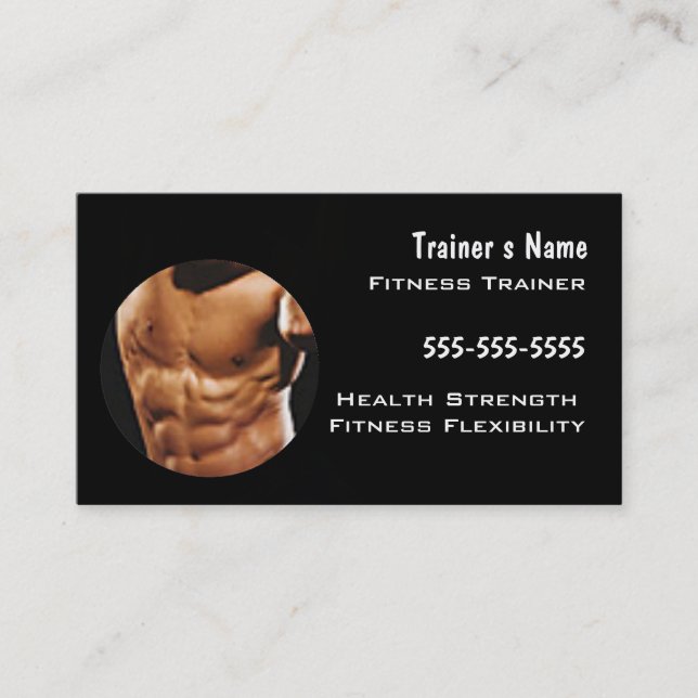 Personal Trainer Business Card (Front)