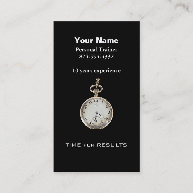 Personal Trainer Business Card (Front)