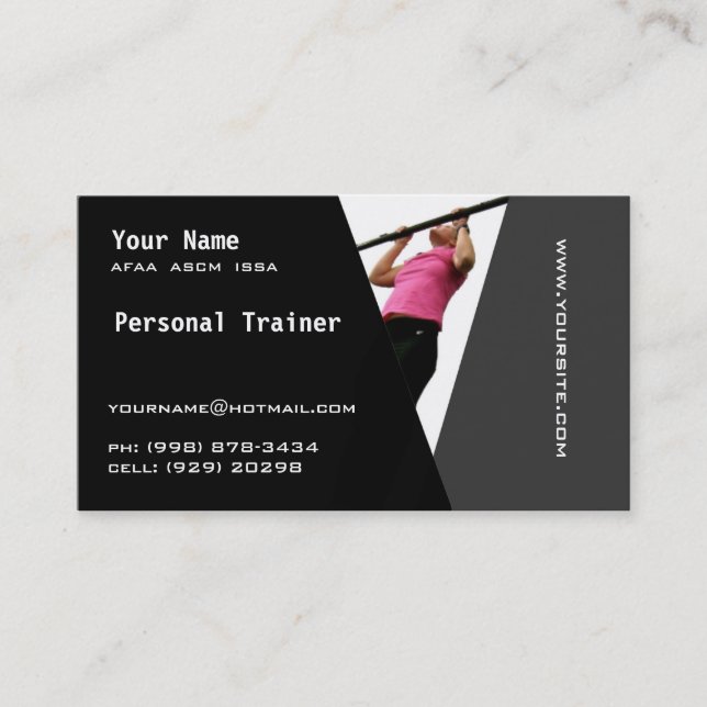 Personal Trainer Business Card (Front)