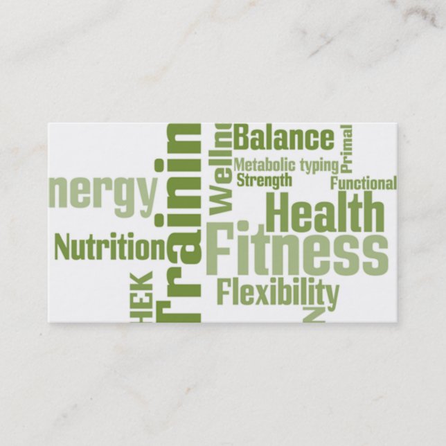 Personal Trainer Business Card (Front)