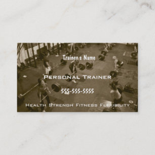Personal Trainer Business Card