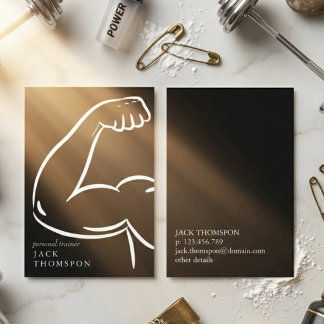 Personal trainer business card
