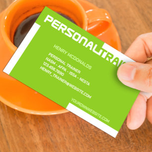 Personal Trainer Business Card