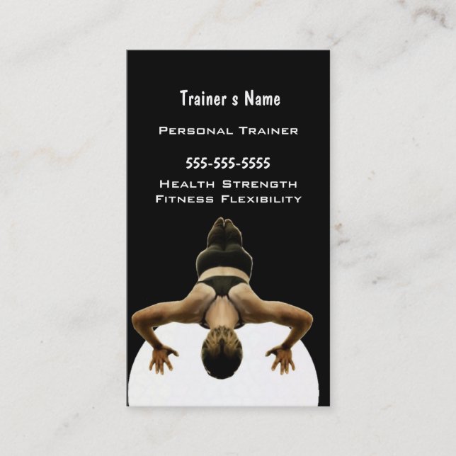 Personal Trainer Business Card (Front)