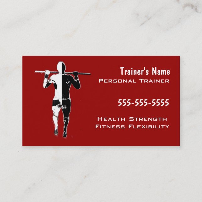 Personal Trainer Business Card (Front)
