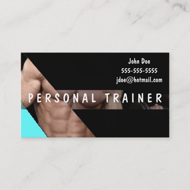 Personal Trainer Business Card (Front)
