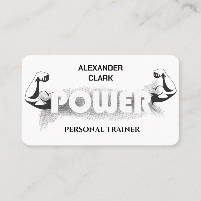 Personal Trainer  Business Card (Front)