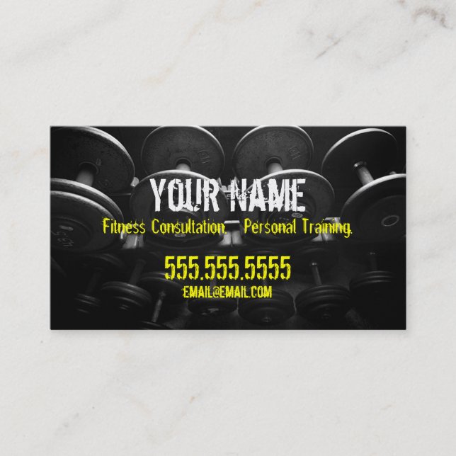 Personal Trainer Business Card (Front)