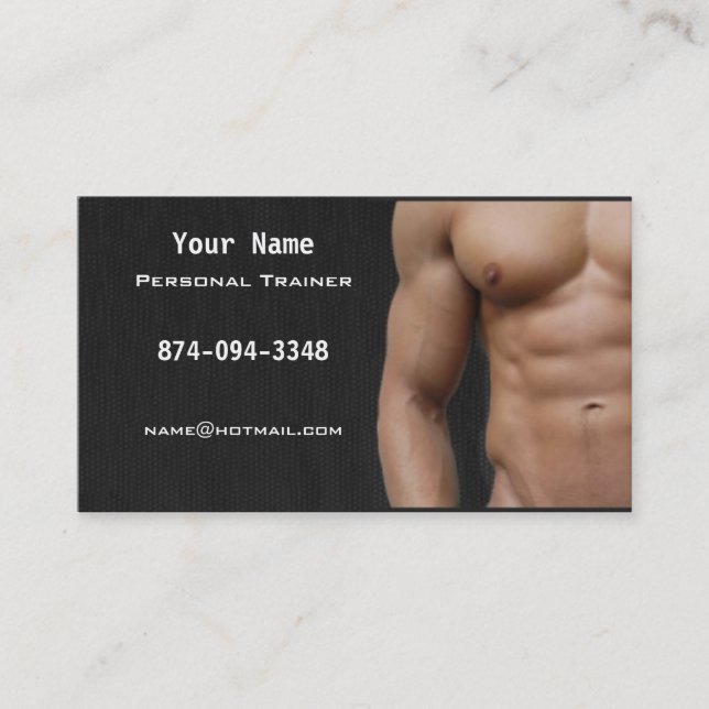 Personal Trainer Business Card (Front)