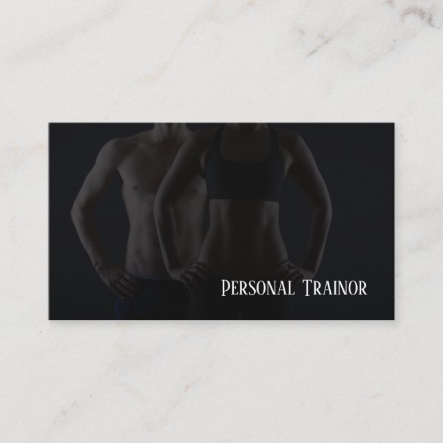Personal trainer business card (Front)