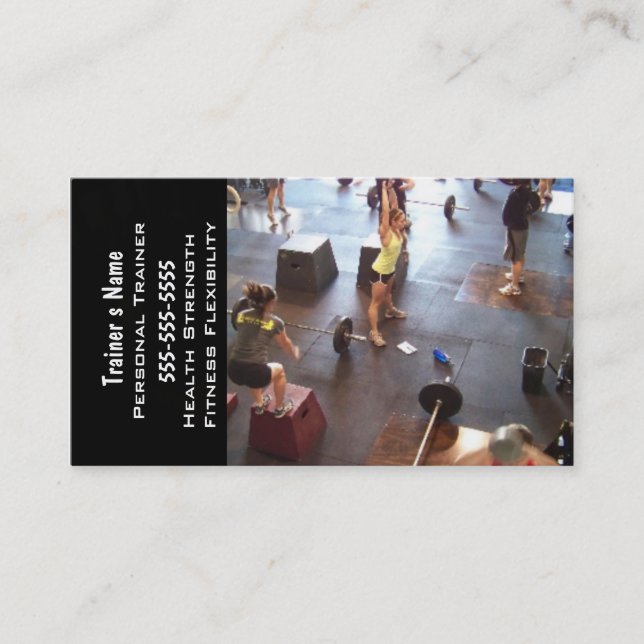Personal Trainer Business Card (Front)