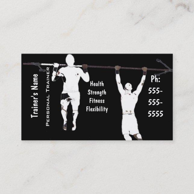 Personal Trainer Business Card (Front)