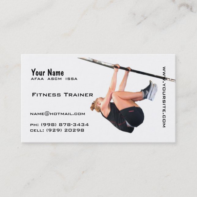 Personal Trainer Business Card (Front)