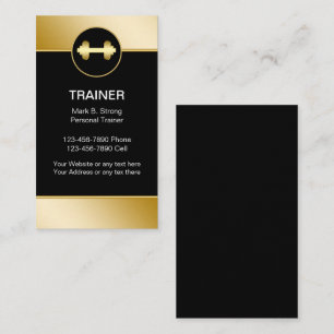 Personal Trainer Business Cards