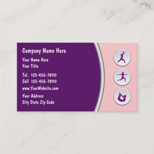 Personal Trainer Business Cards (Front)