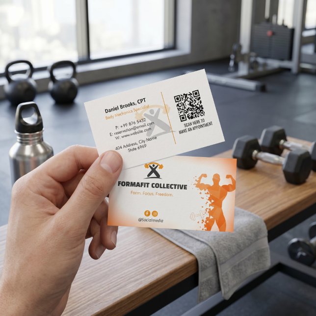 Personal Trainer Business | Orange White Card (Creator Uploaded)