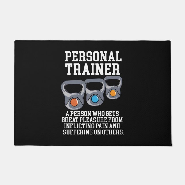 Personal Trainer Definition Doormat (Front)