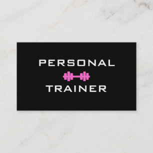 Personal Trainer Dumbell Business Card