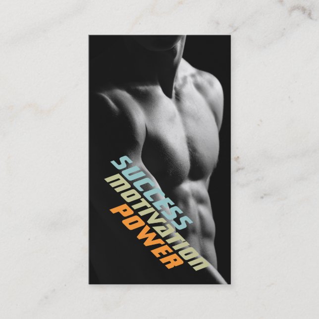 Personal Trainer Exercise Gym Fitness Business Business Card (Front)