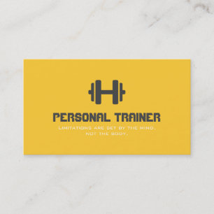 Personal Trainer Exercise Gym Fitness Business Business Card