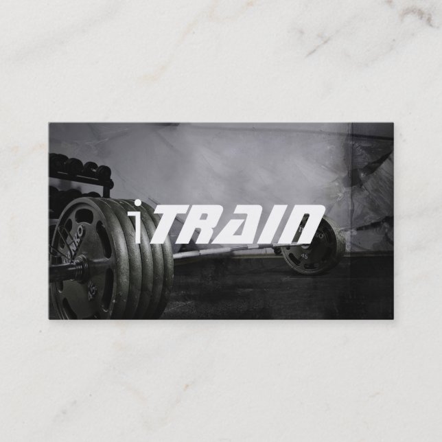 Personal Trainer Exercise Gym Fitness Business Business Card (Front)
