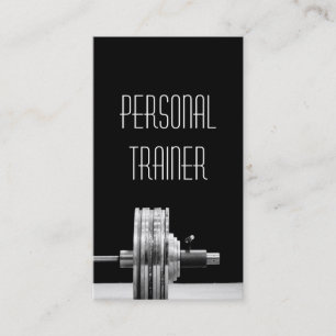 Personal Trainer, Exercise, Gym Fitness Business Business Card