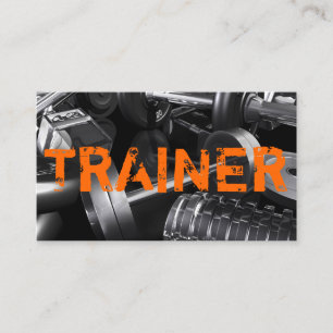 Personal Trainer Exercise Gym Fitness Business Card
