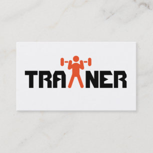 Personal Trainer Exercise Gym Fitness Business Card