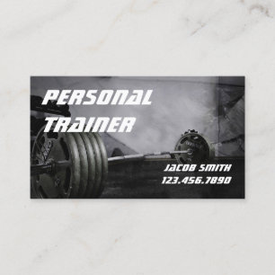 Personal Trainer Exercise Gym Fitness Business Card
