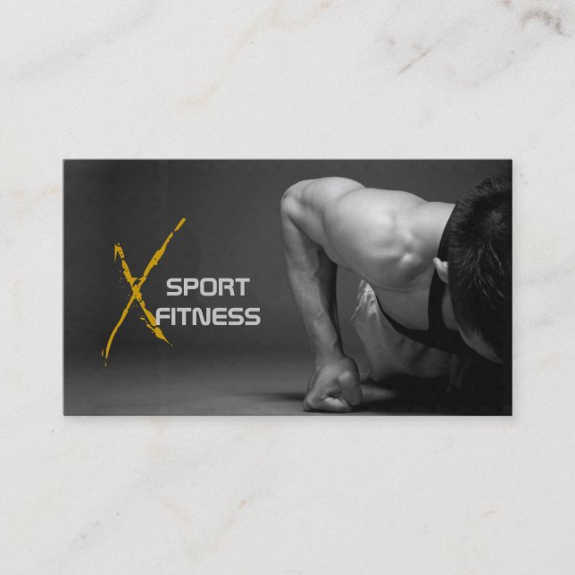 Personal Trainer, Fitness Business Card (Front)