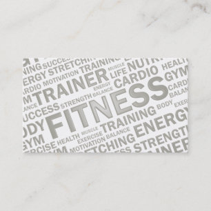 Personal Trainer & Fitness Business Card