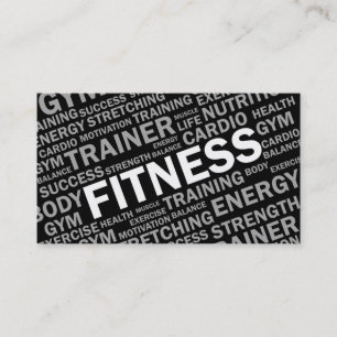 Personal Trainer & Fitness Business Card