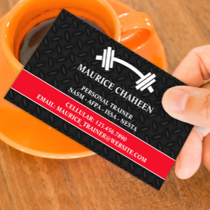 Personal Trainer Fitness Business Card