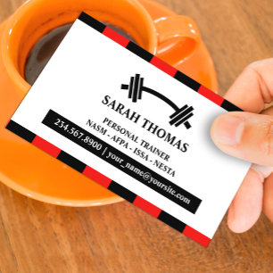 Personal Trainer Fitness Business Card