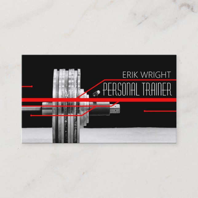 Personal Trainer, Fitness Business Card (Front)