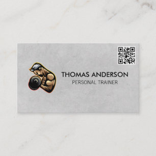 Personal Trainer Fitness Coach Gym Business Card