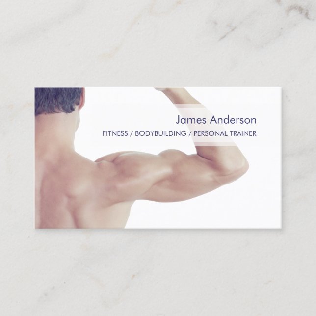 Personal Trainer Fitness Gym business card (Front)